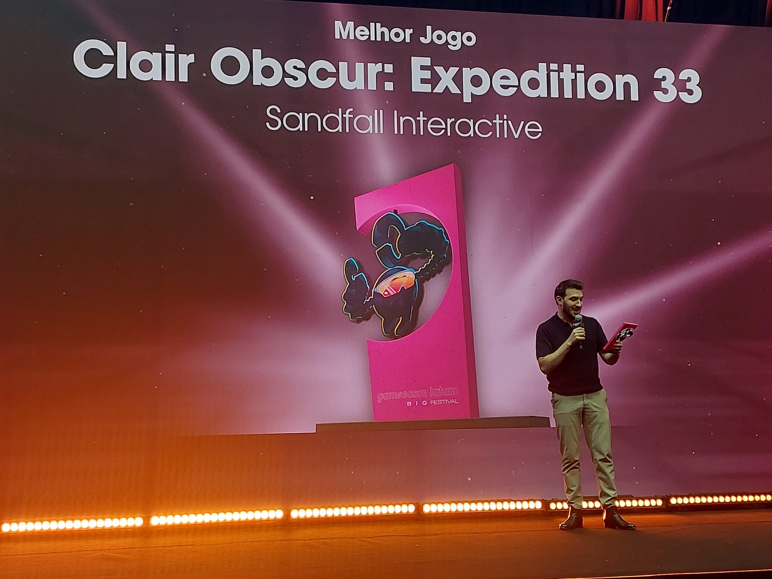 Clair Obscur: Expedition 33 vence como Melhor Jogo no BIG Festival Awards 2026, na gamescom latam